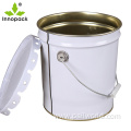 2 gallon small round paint metal bucket price